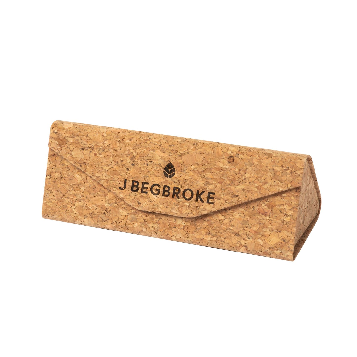 J Begbroke Wooden Sunglasses, Mens & Women, 400UV Protection, CE Marked, Cork Case, Unisex, Brown Frame