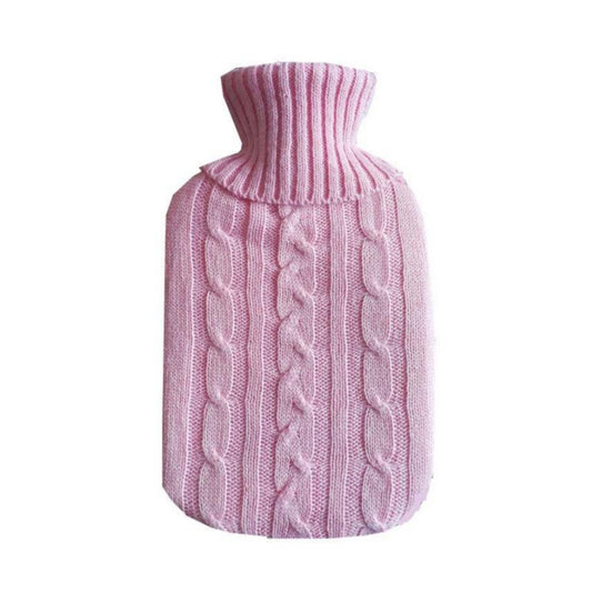 Pink Hot Water Bottle, Pink Hot Water Bottle with Cover, Gift Wrapped, Hot Water Bottle with Cover UK