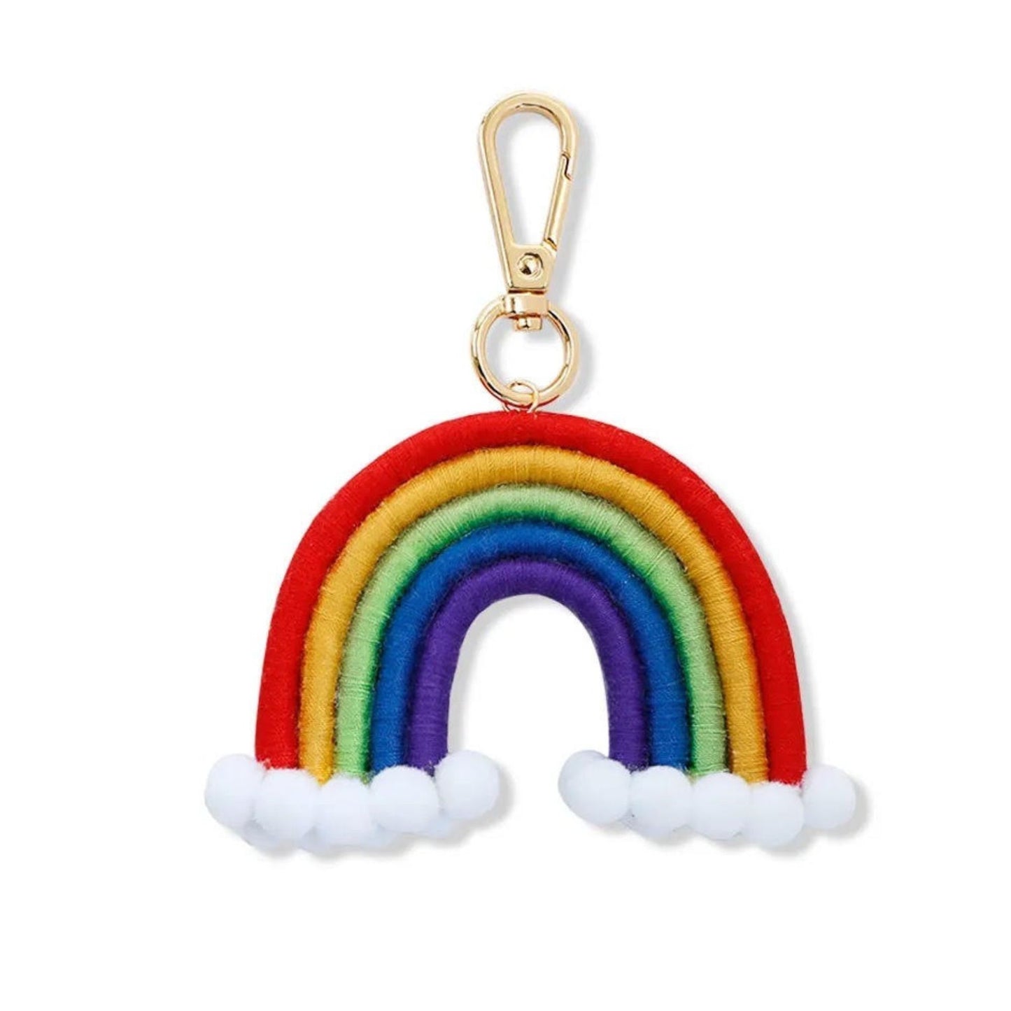 Rainbow keyring, rainbow gift, 90mm wide 70mm high